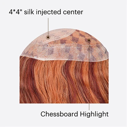 BLN216810 men's custom toupee with breathable full lace and zigzag poly base construction