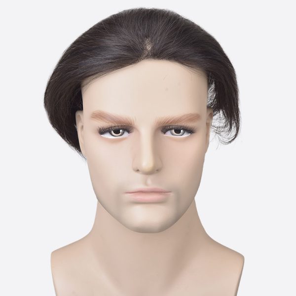 BLW059520 Men's Poly Lace Hair System Is Skin Base Toupee From Bono Hair