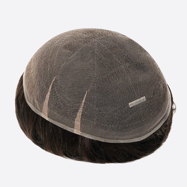 BH2F Full Lace Human Hair Toupee Is Stock Men's Hair From Bono Hair3