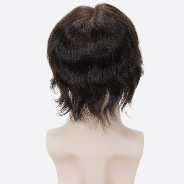 10BH3+ 0.03mm Ultra-Thin Skin Toupee Is Single Split Knots Hair Pieces From Bono Hair