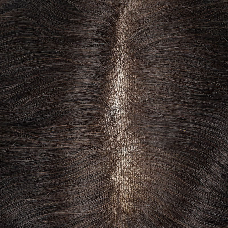 6BH3+ 0.03mm Ultra-Thin Skin Toupee Is Single Split Knots Hair Pieces From Bono Hair