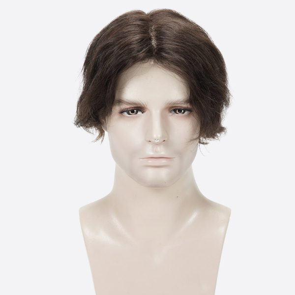 8BH3+ 0.03mm Ultra-Thin Skin Toupee Is Single Split Knots Hair Pieces From Bono Hair